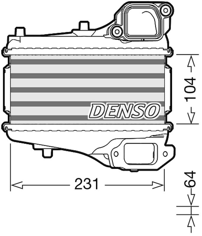 Denso Charge Air Intercooler DIT40001